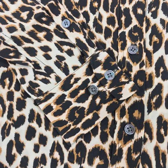 Equipment ~ Silk Slim Signature Long Sleeve Button Up Shirt Blouse - Picture 5 of 7